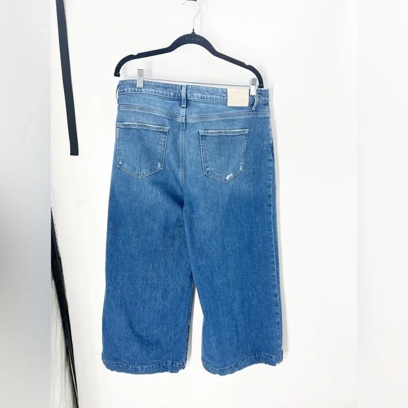 Paige Women’s Harper Ankle Jeans sz 32 Wide Leg - Picture 6 of 8
